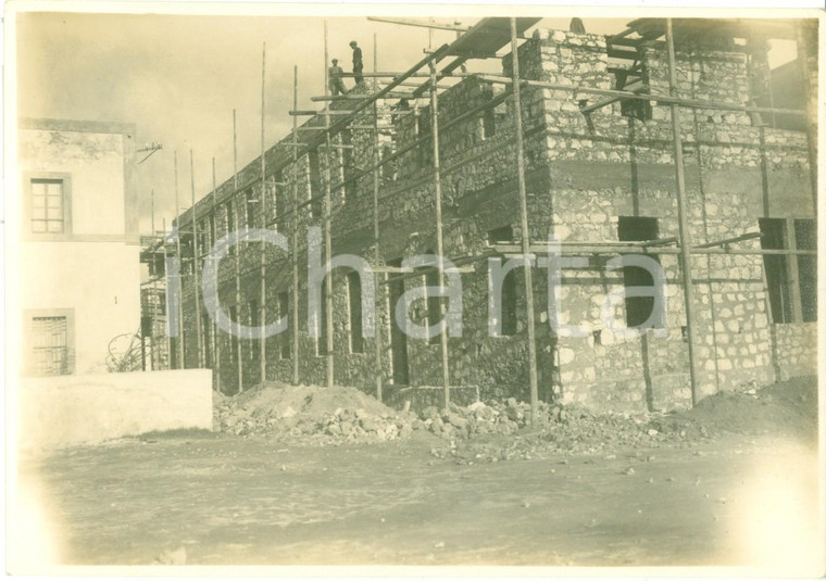 1930 ca BENGASI (LIBIA) Costruzione del palazzo del Municipio Fotografia