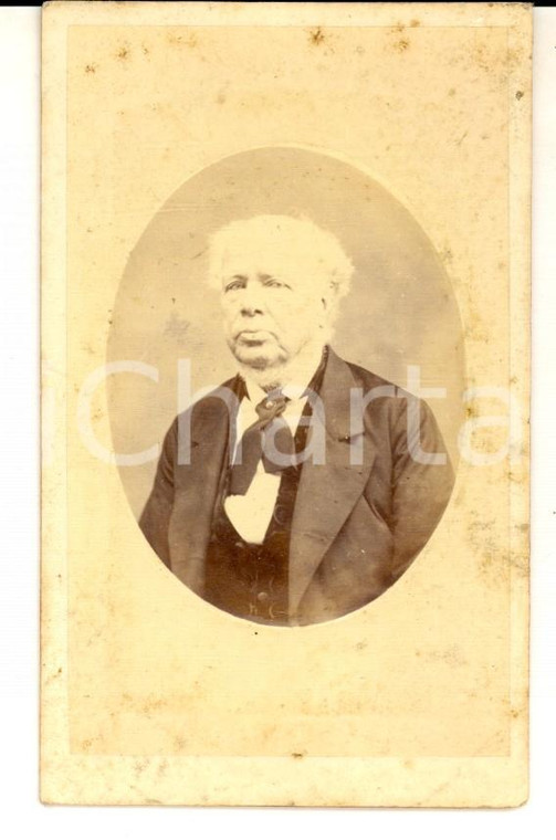 1880 ca NOVARA Ritratto maschile con foulard scuro *Foto TARANTOLA CDV