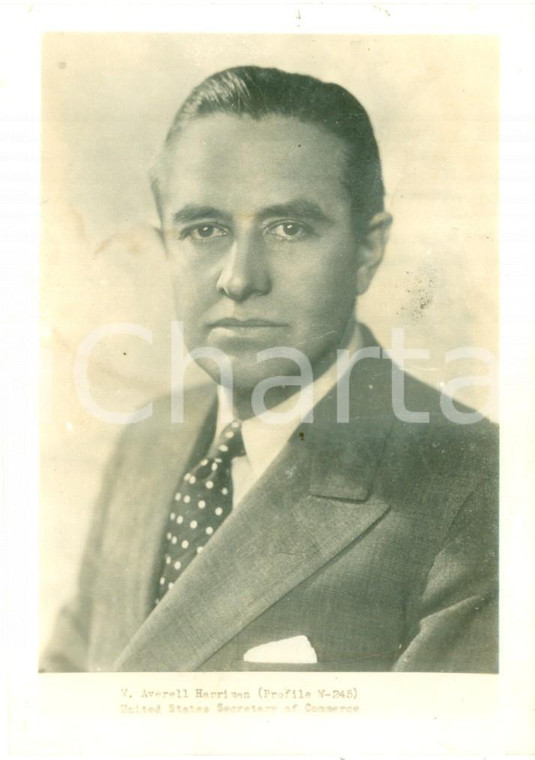 1945 ca USA William Averell HARRIMAN U.S. Secretary of Commerce *Fotografia