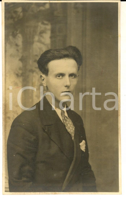 1920 ca PORDENONE Ritratto di giovane uomo *Foto cartolina G. CIVIDINI