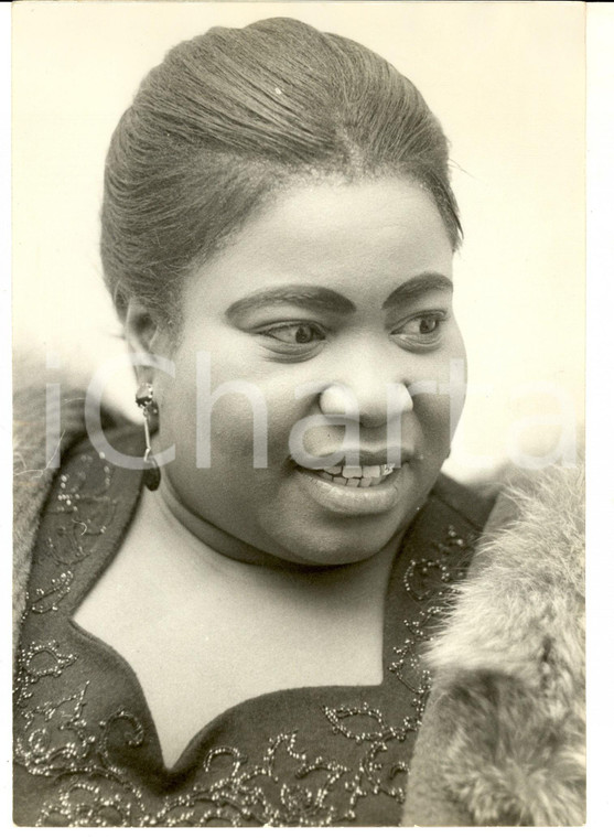 1960 ca PARIS Ritratto di una cantante in abito di scena *Foto 18x26