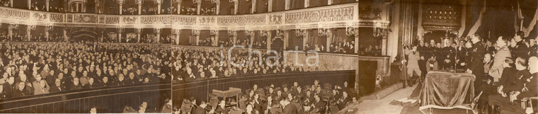 1936 NAPOLI Il Ministro Dino ALFIERI al Teatro SAN CARLO Celebrazioni Campane