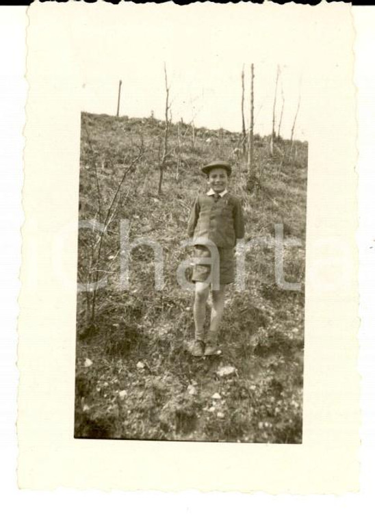 1938 ROVERETO (TN) Ritratto di bambino in un campo *Foto VINTAGE 6x8