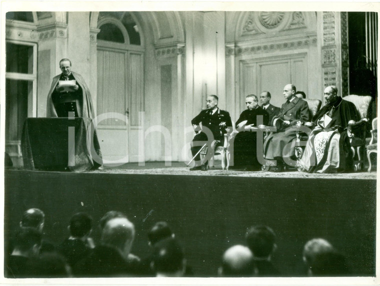 1936 MILANO Melchiorre CAVEZZALI inaugura la Scuola di Musica Sacra *Fotografia