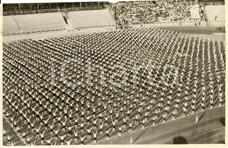 1937 MILANO ARENA Saggio ginnico di chiusura OPERA NAZIONALE BALILLA *Foto ARGO