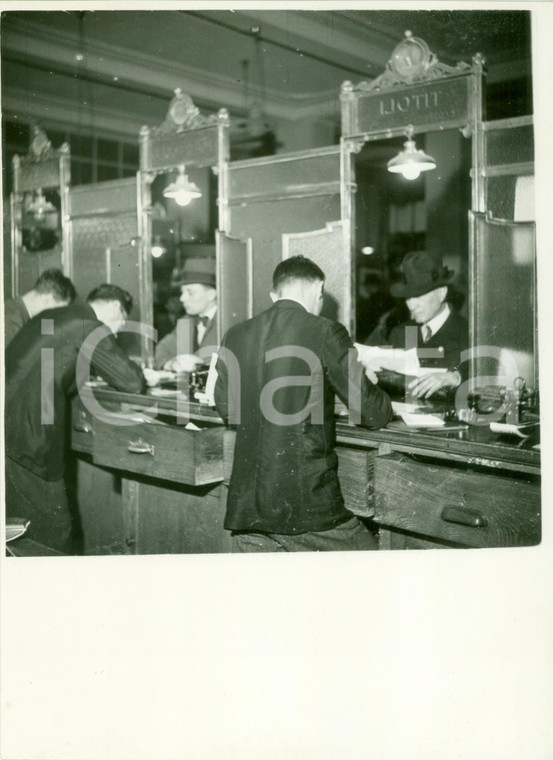 1935 MILANO Sottoscrizione nuovo Prestito Nazionale sportello TITOLO *Fotografia