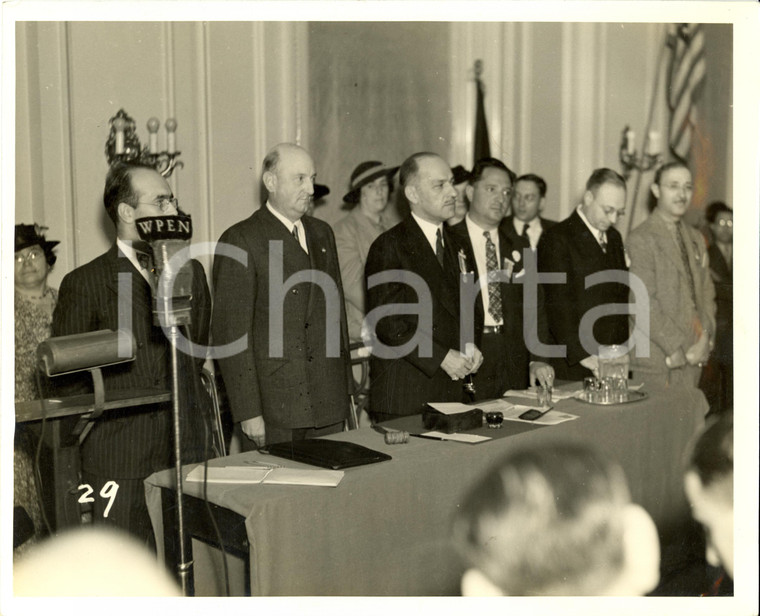 1937 PHILADELPHIA (USA) Edoardo PERVAN Console Grande Convenzione FIGLI ITALIA