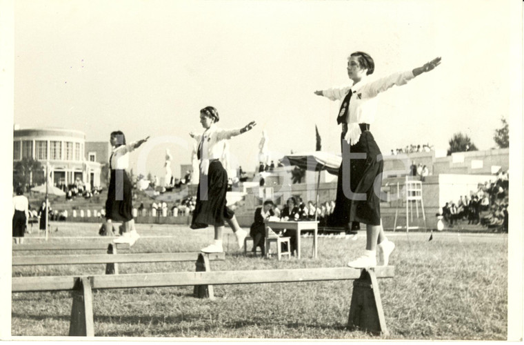 1936 ROMA Giovani Italiane Concorso ginnico Opera Balilla *Fotografia