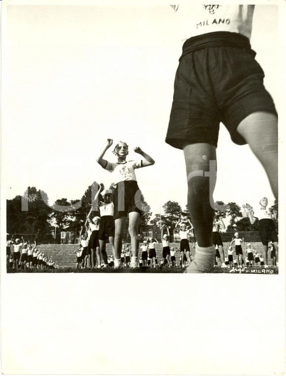 1936 MILANO Stadio Civico - Balilla durante esercitazione saggio ginnico *Foto