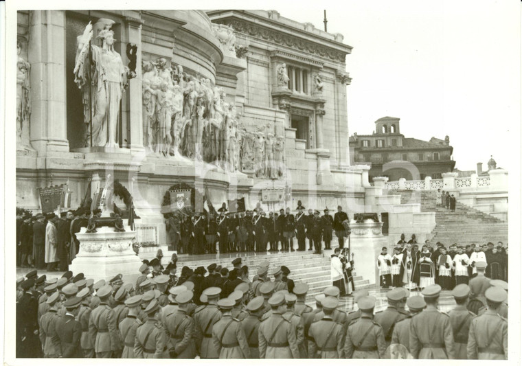 1939 ROMA Commemorazione defunti - Benedizione tomba del Milite Ignoto *Foto