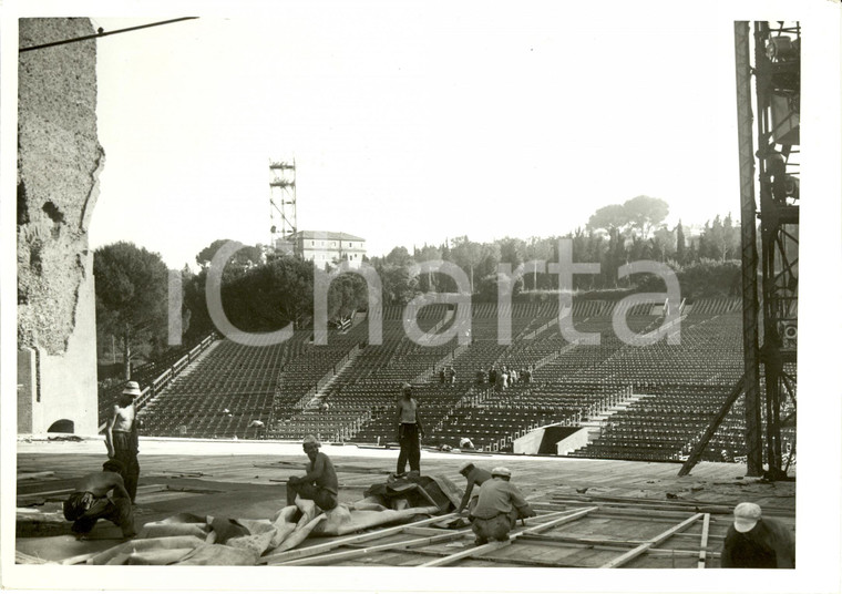 1939 ROMA Estate Musicale Italiana - Lavori al Teatro DEI VENTIMILA *Fotografia