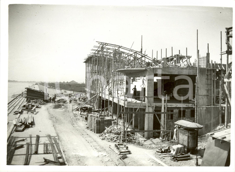 1938 MILANO IDROSCALO Lavori per la costruzione delle tribune *Fotografia