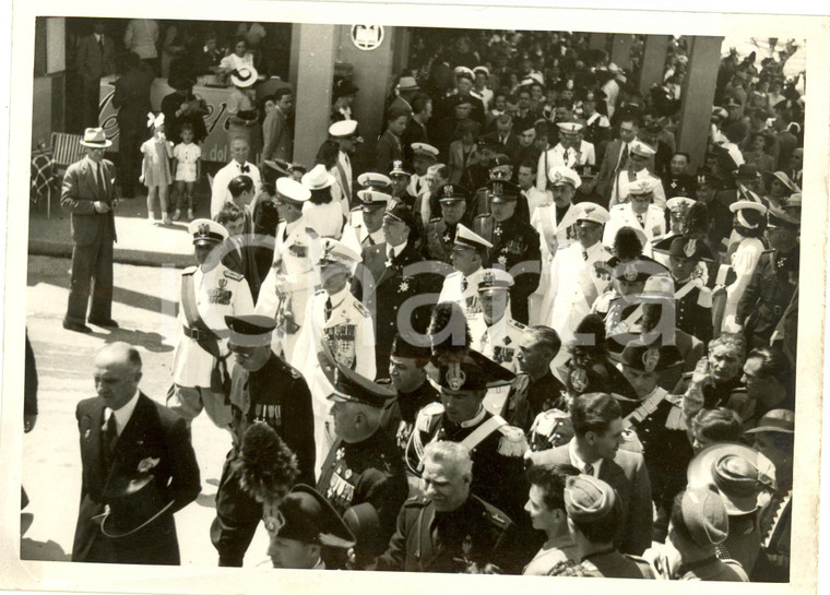 1939 PADOVA Filiberto di SAVOIA Duca PISTOIA visita fiera con le autorità *Foto