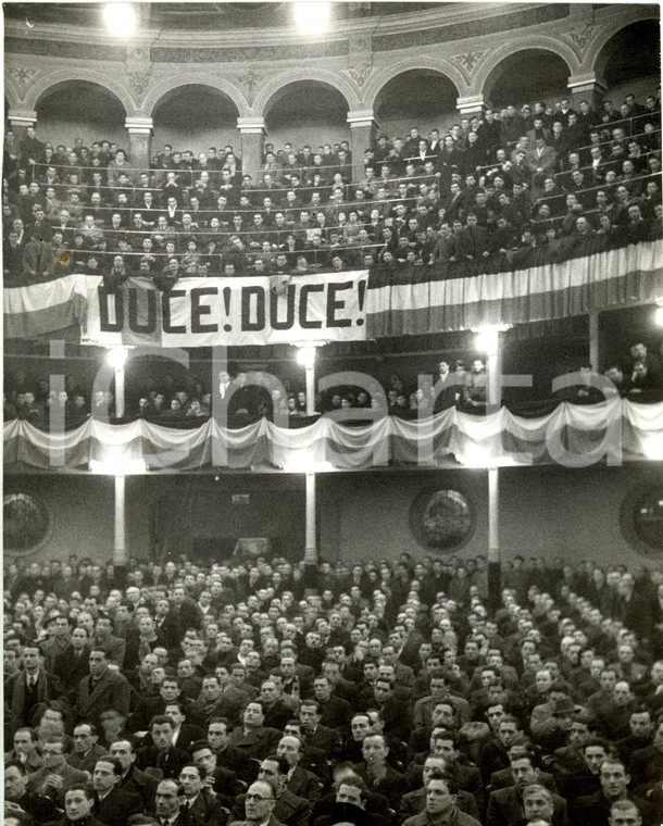 1938 MILANO Teatro DAL VERME Adunata lavoratori industrie *Fotografia