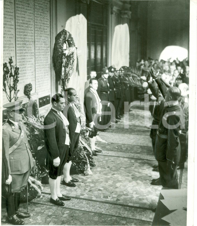 1938 MILANO Omaggio a dipendenti Comunali caduti a PALAZZO MARINO *Fotografia