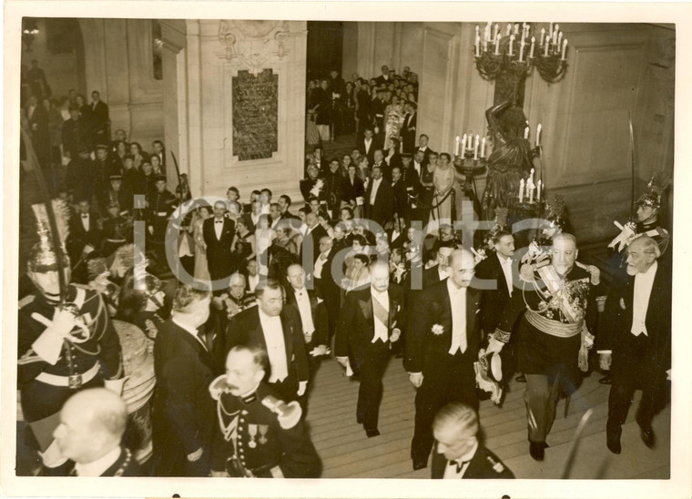 1938 PARIS Albert LEBRUN au Bal de l'X Ecole Polytechnique *FOTOGRAFIA