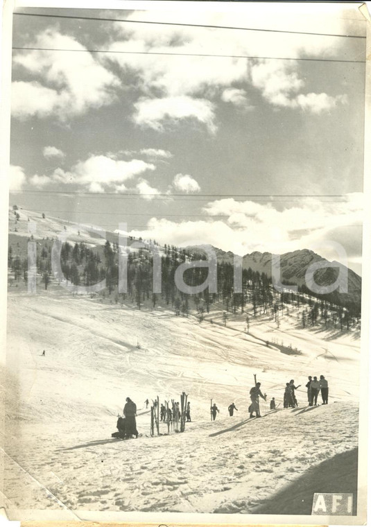 1941 SESTRIERE (TO) Installaizoni sportive per sciatori *Fotografia DANNEGGIATA