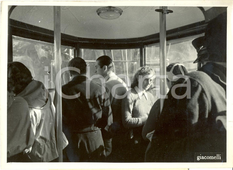1941 CORTINA D'AMPEZZO (BL) Sciatori su funivia FALORIA il filobus aereo FOTO