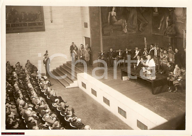 1938 ROMA Inaugurazione anno accademico alla Città Universitaria *Fotografia