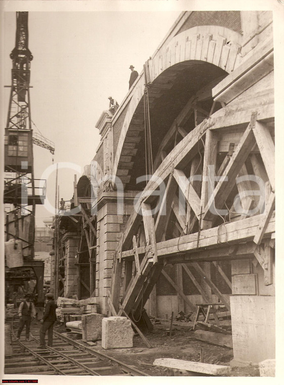 1930 ROMA Lavori di costruzione della FERROVIA VATICANA *Fotografia