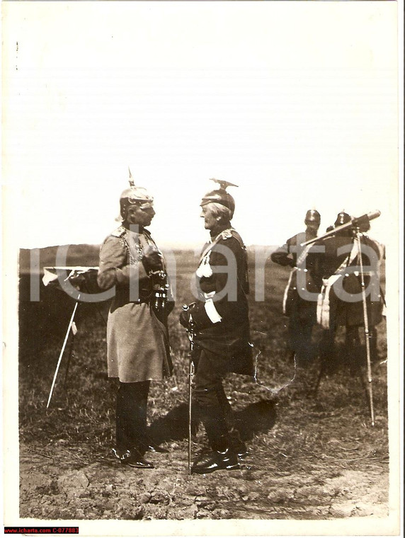 1910 Kaiser Wilhelm II Feldmarschall Von Haeseler PHOTO