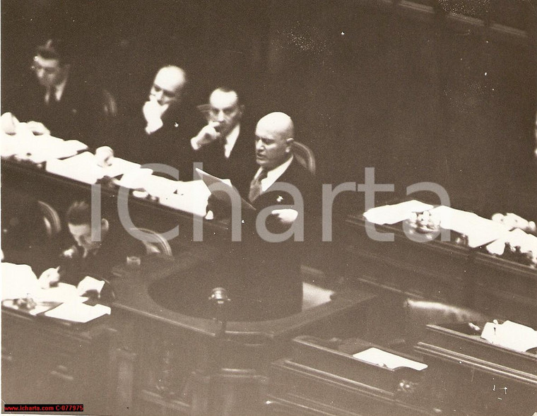 1938 Roma, Benito Mussolini alla Camera dei Deputati