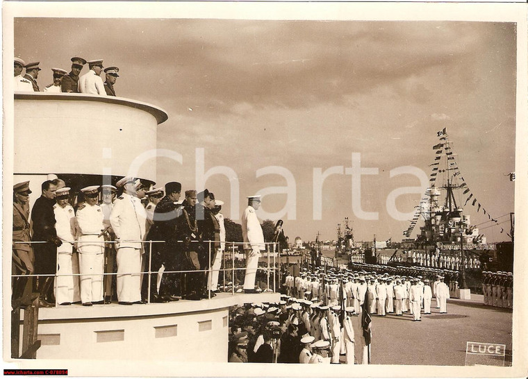 1938 Venezia celebrazioni Regia Marina FOTO navi bacino