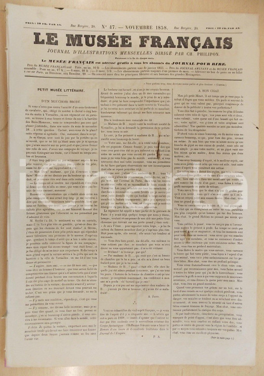 1858 LE MUSEE FRANCAIS Les predictions de la sorcière GUSTAVE DORE' Journal n°47