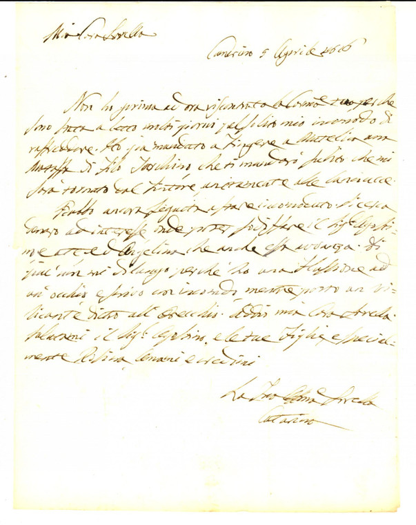 1826 CAMERINO (MC) Caterina CAMBI VOGLIA manda a tingere una matassa di filo