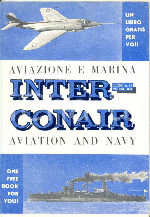 1960 INTER CONAIR Aviazione e marina *Pubblicazione illustrata