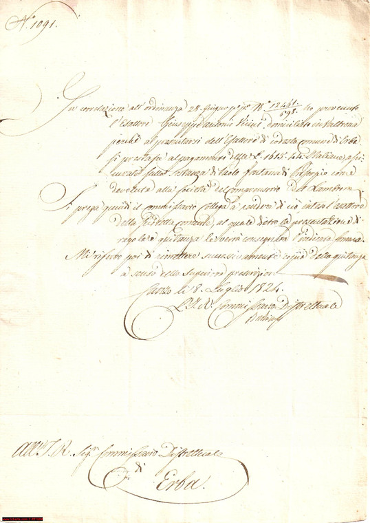 1824 ERBA (CO) Società del Comprensorio del LAMBRONE