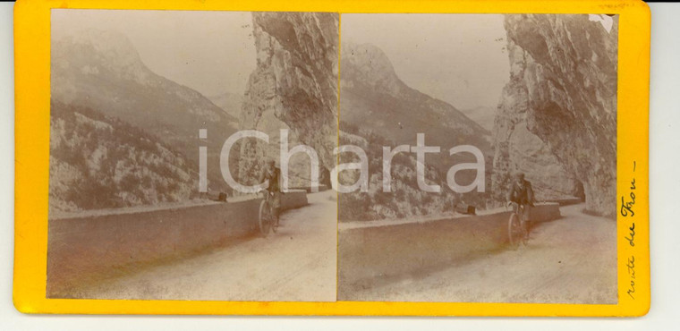 1880 SAINT-PIERRE ISERE Cycliste vers Grande Chartreuse