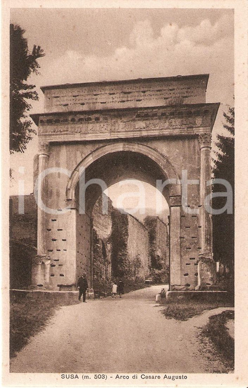 1930 ca SUSA (TO) L'arco di Cesare Augusto *ANIMATA FP