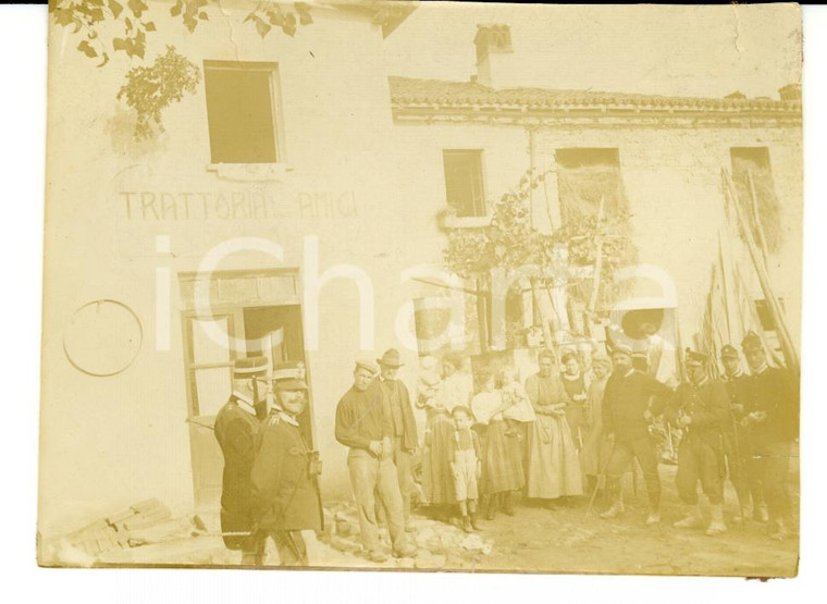 1910 GODIASCO (PV) Banda 43° FANTERIA alla TRATTORIA AMICI *Foto