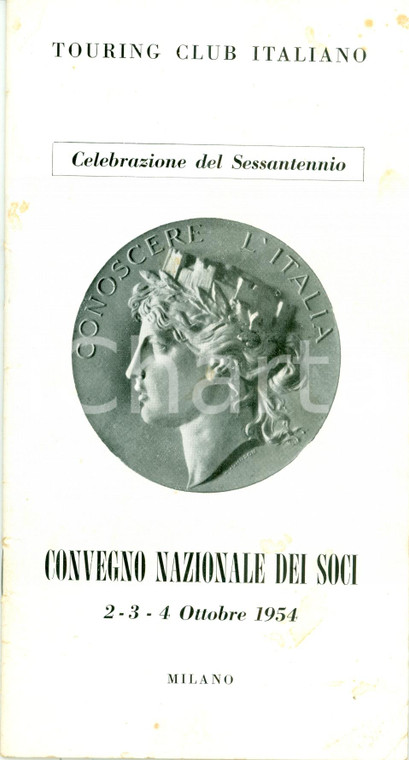 1954 MILANO Sessantesimo anno TOURING CLUB ITALIANO Illustrato