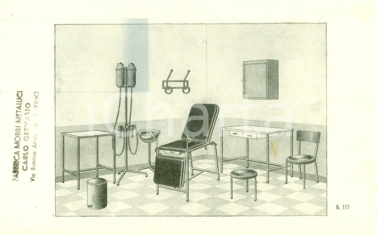 1950 ca TORINO Fabbrica mobili metallici Carlo GERVASIO