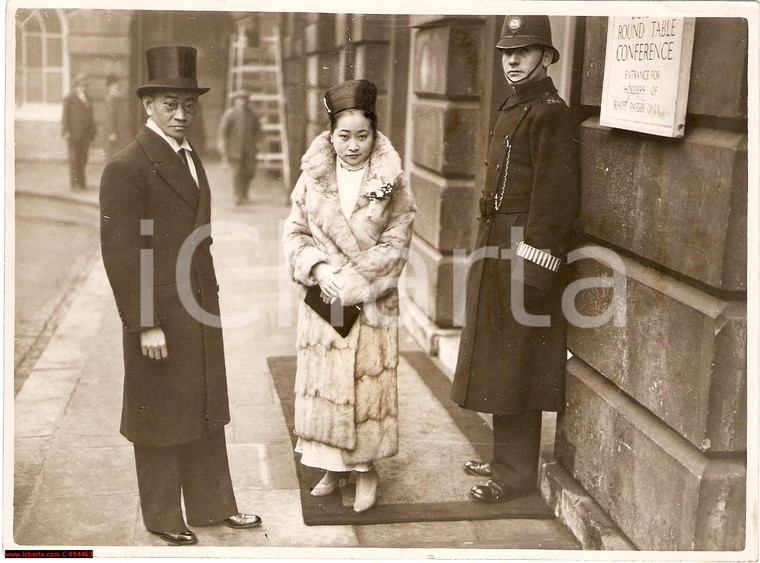 1933 LONDON- il Re e la Regina dei Cipay, REAL PHOTO