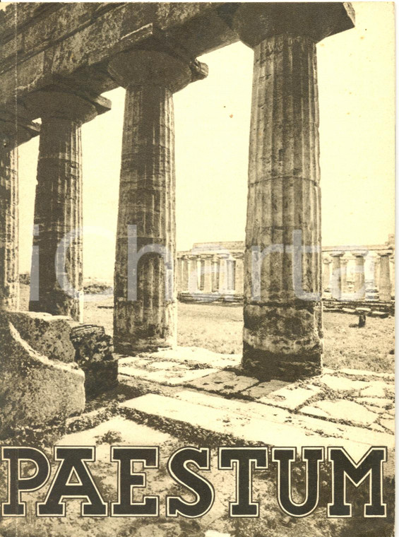 1934 PAESTUM LES VILLES MORTES D'ITALIE Guida di ENIT e Ferrovie dello Stato