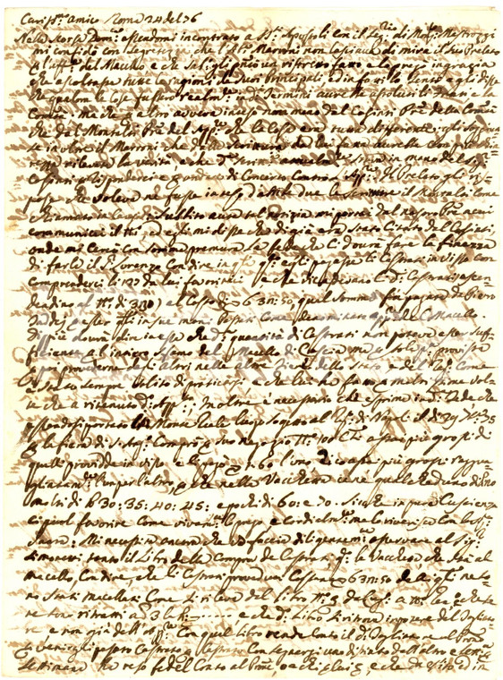 1776 CASCIA confidenze segretario monsignor MASTROZZI