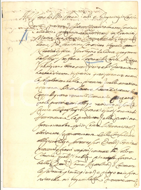 1796 CASCIA PG Luca PASQUALINI accusato per coppa grano