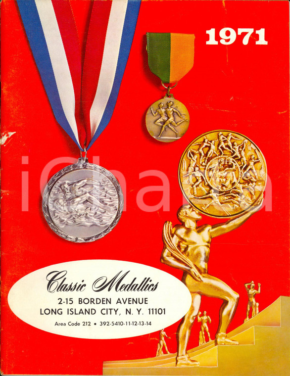 1971 NEW YORK CITY (USA) LONG ISLAND Classic medallics Catalogo ILLUSTRATO