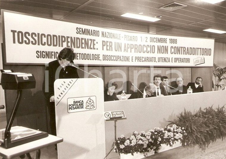 1988 PESARO Seminario nazionale sulle tossicodipendenze *Fotografia