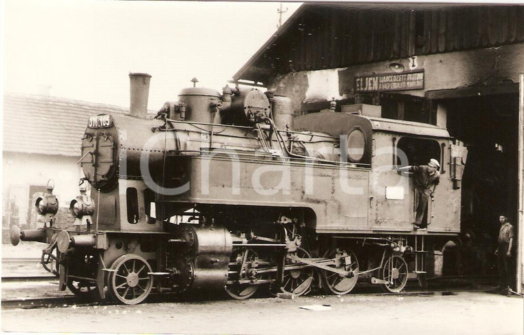 1970 ca UNGHERIA (?) Locomotiva a vapore 376.105 Sammlung GRIEBL *Cartolina FP