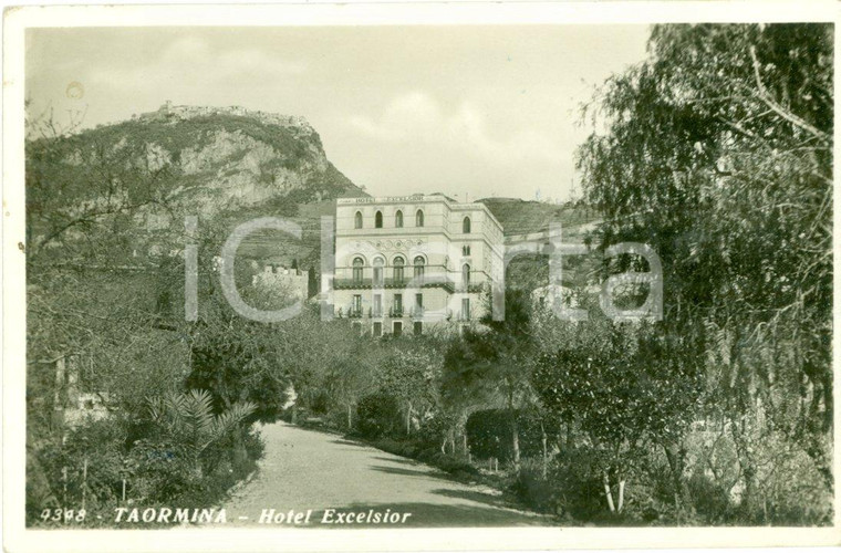 1942 TAORMINA (ME) Parco Hotel EXCELSIOR *Cartolina postale FP VG