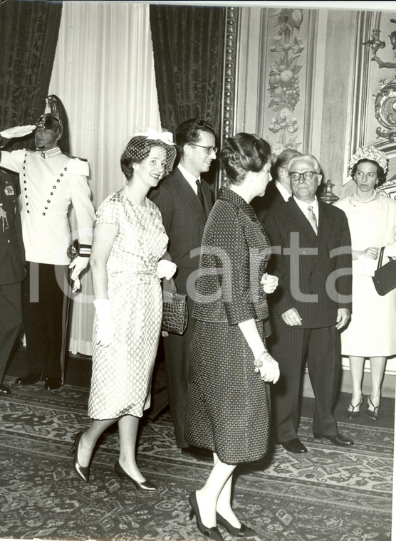 1961 CITTA' DEL VATICANO Reali BELGIO Baldovino Fabiola in visita ufficiale Foto