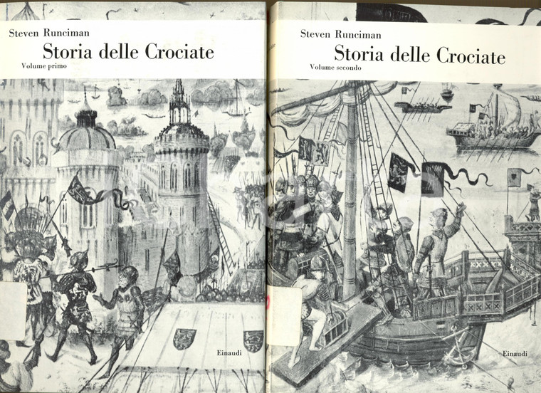 1970 Steven RUNCIMAN Storia delle Crociate 2 volumi *Ed. Einaudi TORINO