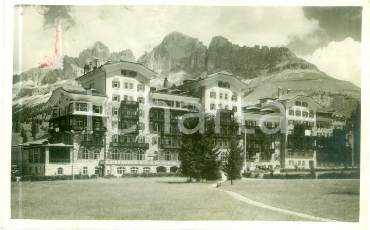 1933 NOVA LEVANTE (BZ) Hotel CAREZZA con Catinaccio *Cartolina FP VG