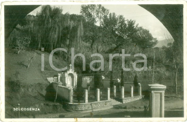 1943 COSENZA Cappella funeraria sotto il colle *Cartolina FP VG