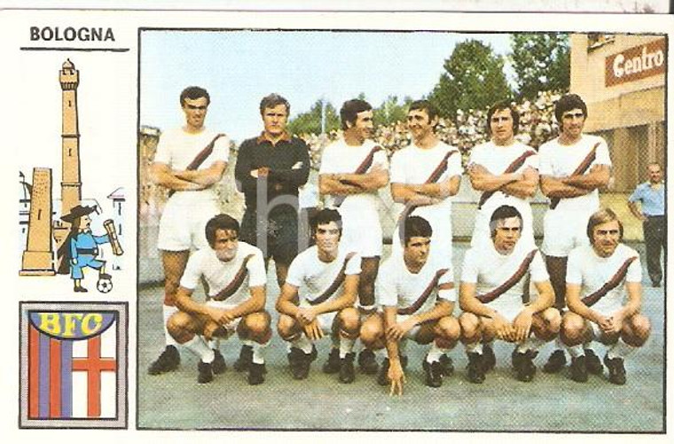 PANINI - CALCIATORI stagione 1971 - 1972 Figurina BOLOGNA *Formazione squadra