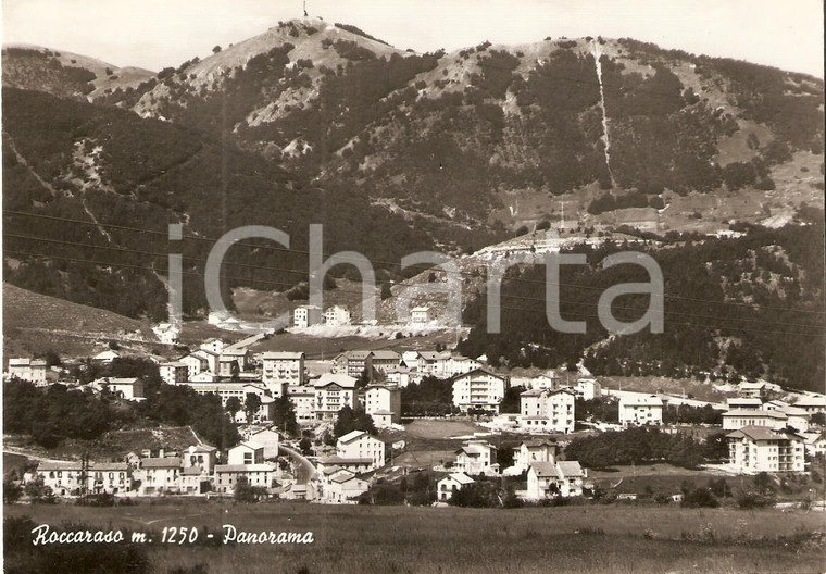 1961 ROCCARASO (AQ) Panorama del paese *Cartolina FG VG